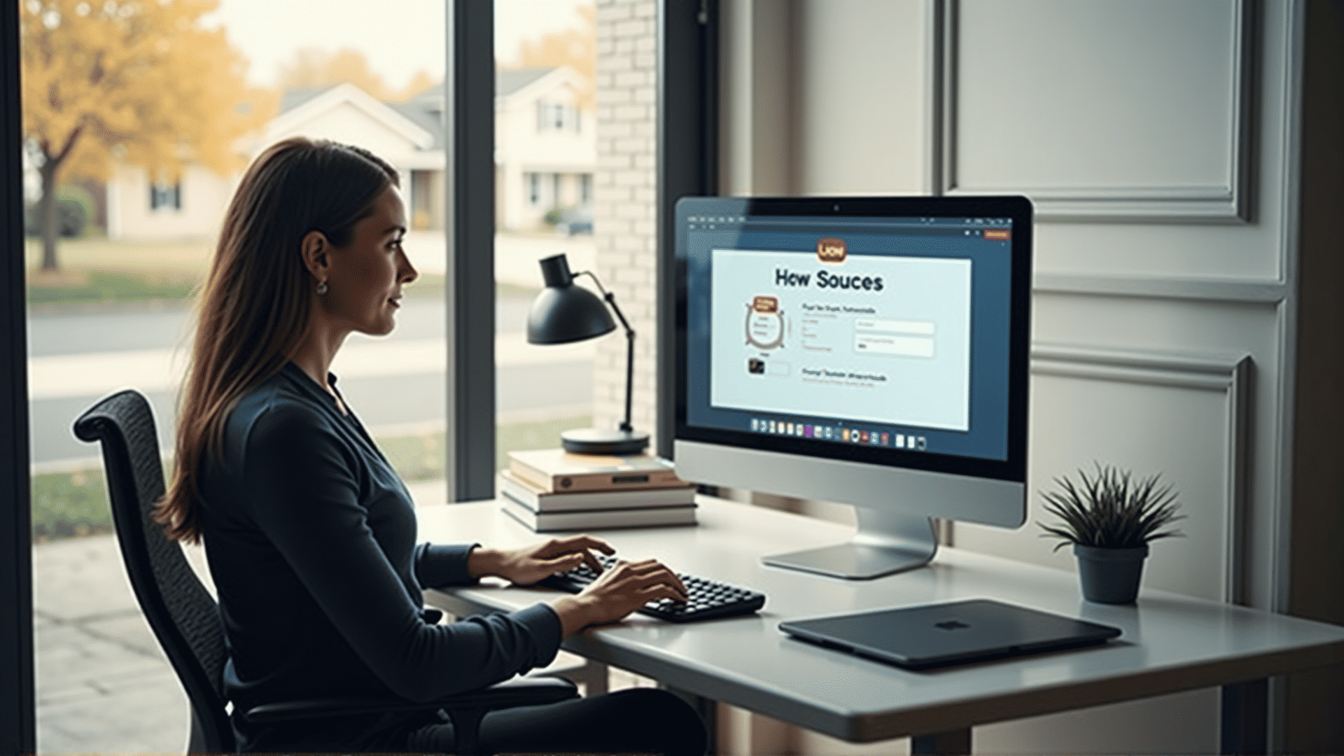 Gusto login guide on screen